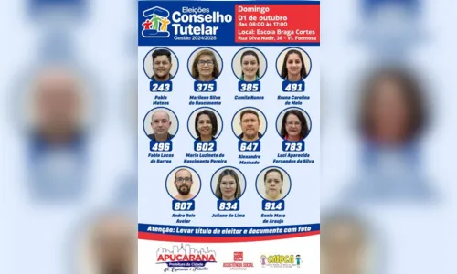 
						
							Confira os candidatos ao Conselho Tutelar em Apucarana e Arapongas
						
						