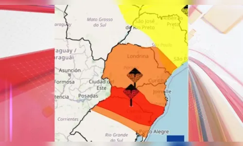 
						
							Paraná enfrenta alerta laranja de tempestades com ventos de 100 km/h
						
						