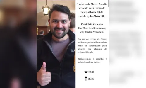 
						
							Administrador Marco Aurélio Moscato morre aos 41 anos
						
						