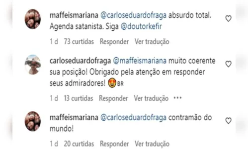 
							Filha de Ana Maria Braga diz que vacina da Covid é ‘agenda satanista'
						
						
