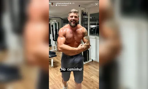 
						
							Rafael Cardoso choca ao surgir transformado com corpo musculoso; veja
						
						