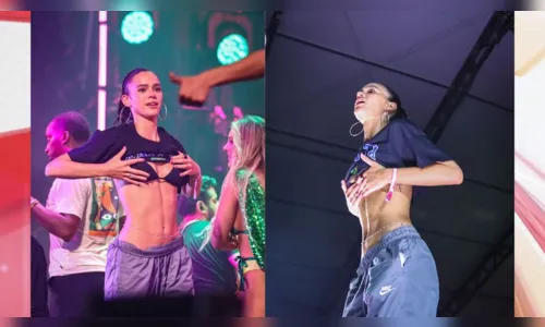 
						
							Barriga de Bruna Marquezine rouba a cena em show de Anitta; veja
						
						