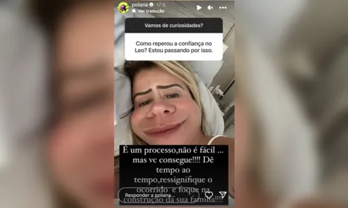 
						
							Esposa de Leonardo revela como confia no marido após traições
						
						