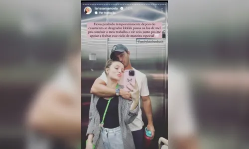 
						
							Larissa Manoela dá pausa em lua de mel; saiba o motivo
						
						