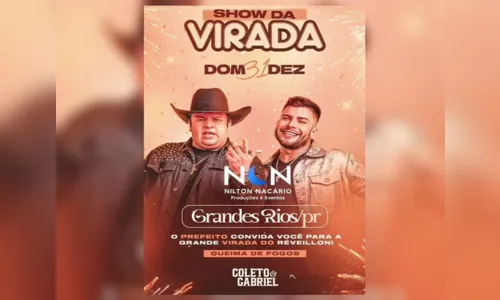 
						
							Prefeituras do Vale do Ivaí anunciam shows para a virada do ano; veja
						
						