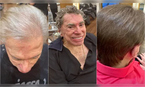 
						
							Silvio Santos faz rara aparição e renova visual em seu cabelereiro
						
						