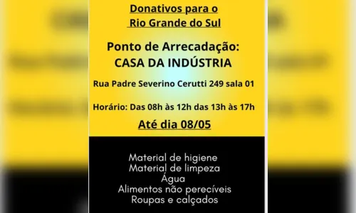 
						
							Apucarana arrecada donativos para ajudar vítimas das enchentes no RS
						
						