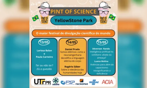 
						
							Evento mundial que divulga ciência é realizado em Apucarana
						
						