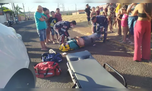 
						
							Motociclista fica gravemente ferido após colisão com carro
						
						
