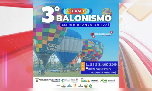 
						
							Rio Branco do Ivaí realiza 3ª edição do Festival de Balonismo
						
						