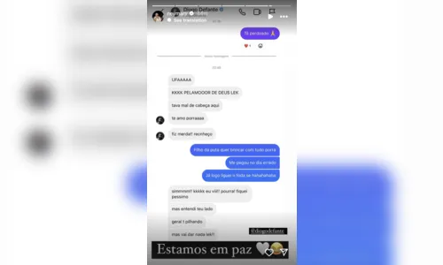 
						
							Neymar exibe print de conversa com Defante: ‘Pegou no dia errado’
						
						