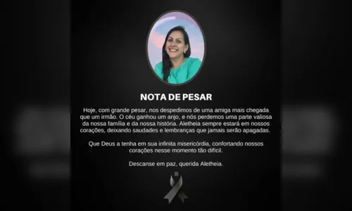 
						
							Morre Aletheia Muniz aos 46 anos vítima de câncer no fígado
						
						