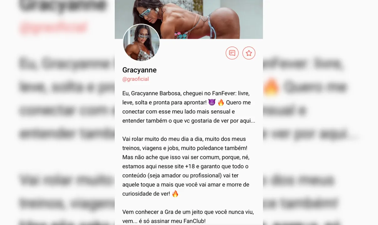 Gracyanne Barbosa vende conteúdo adulto e valores impressionam