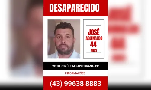 
						
							Família pede ajuda para encontrar morador de Aricanduva desaparecido
						
						