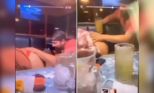 
						
							Casal protagoniza cenas obscenas ao tomar margarita e é preso; vídeo
						
						