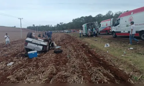 
						
							Idosos estão entre vítimas de acidente na PR-466; estado deles é grave
						
						