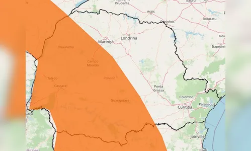 
						
							Paraná está sob alerta de temporal; há risco de queda de granizo
						
						