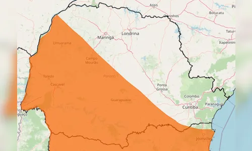 
						
							Mais de 200 municípios do PR estão sob alerta de temporal; veja lista
						
						