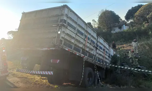 
						
							Colisão entre carro e caminhão mata motorista na PR-364
						
						