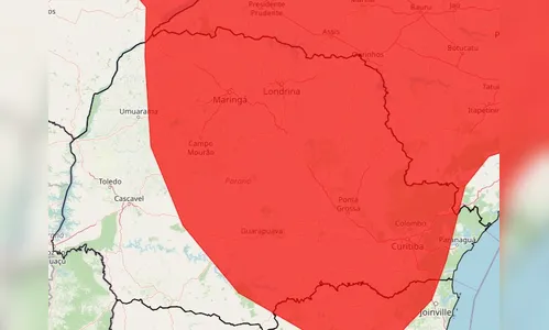 
						
							Paraná está sob alerta de temporal; há risco de queda de granizo
						
						