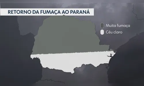 
						
							Fumaça das queimadas volta a encobrir céu do Paraná
						
						