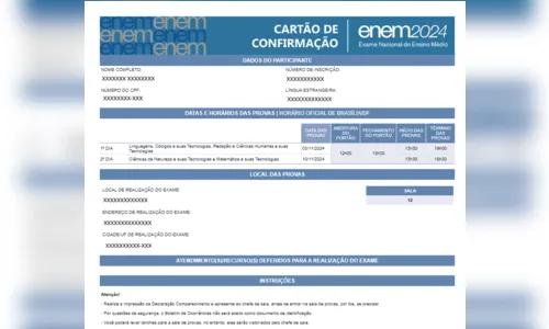 
						
							Enem 2024: Confira passo a passo para visualizar local de prova
						
						