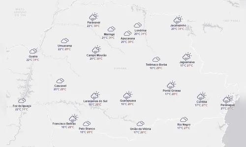 
						
							Tempo abafado e máxima de 30°C: veja previsão para Apucarana
						
						