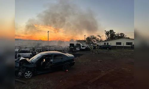 
						
							Veja como ficou o pátio de veículos no 10º BPM após incêndio
						
						