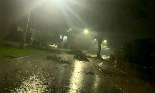 
						
							Chuva, vento forte e granizo provocam transtornos em Ivaiporã
						
						