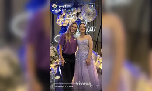 
						
							Virginia rebate comentário ao ir com roupa simples em festa de 15 anos
						
						