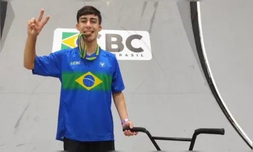 
						
							Edinho Delgado é bicampeão brasileiro de BMX categoria Master
						
						