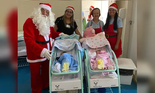 
						
							Magia do Natal entra na UTI Neonatal do Hospital Materno Infantil
						
						