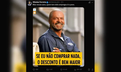 
						
							Fala de Lula sobre não comprar comida vira meme na internet; confira
						
						