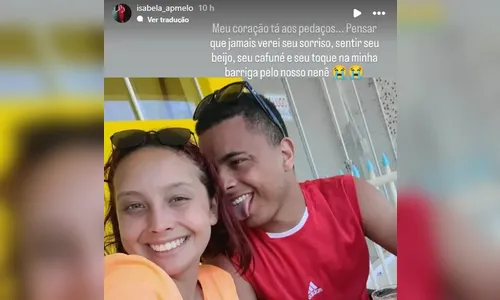 
						
							Esposa grávida de lutador lamenta morte do marido: 