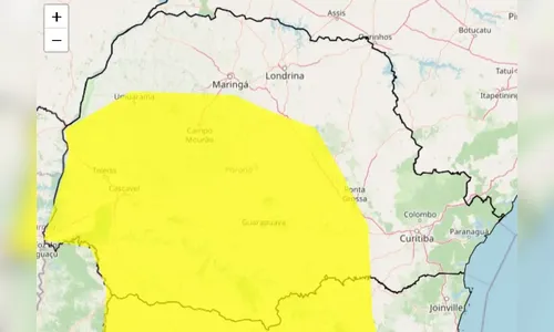 
						
							313 cidades do Paraná entram em alerta de tempestade
						
						