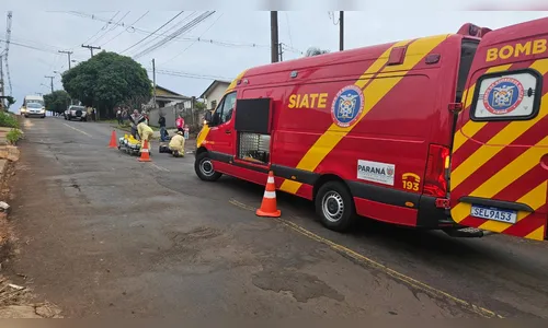 
							Acidente deixa motociclista e pedestre feridos em Apucarana
						
						