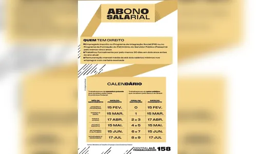 
							Caixa libera abono salarial para nascidos em julho e agosto
						
						
