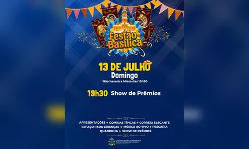 
							Festão da Basílica resgata tradição e promete movimentar Apucarana
						
						