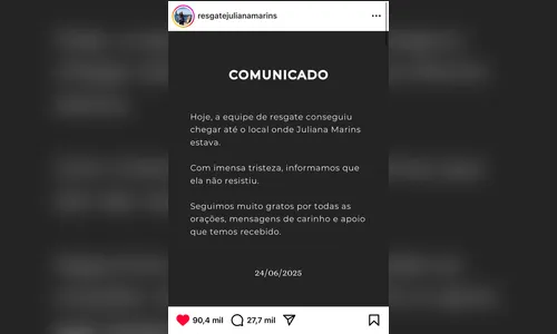 
							Morre Juliana Marins, turista brasileira que caiu em trilha de vulcão
						
						