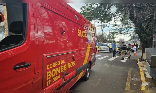 
							Motociclista fica ferida em acidente no centro de Apucarana
						
						