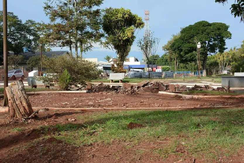 Sabáudia dá início à revitalização da Praça da Matriz
