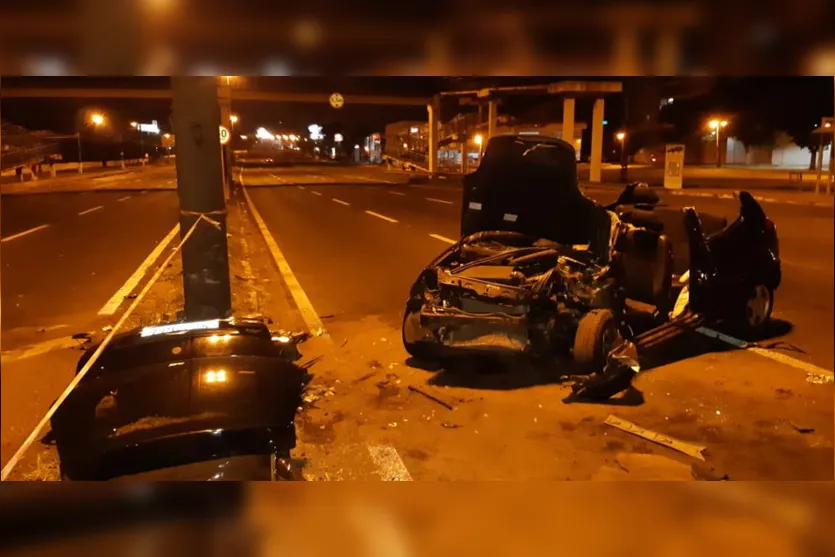 PRF atende grave acidente no perímetro urbano de Maringá