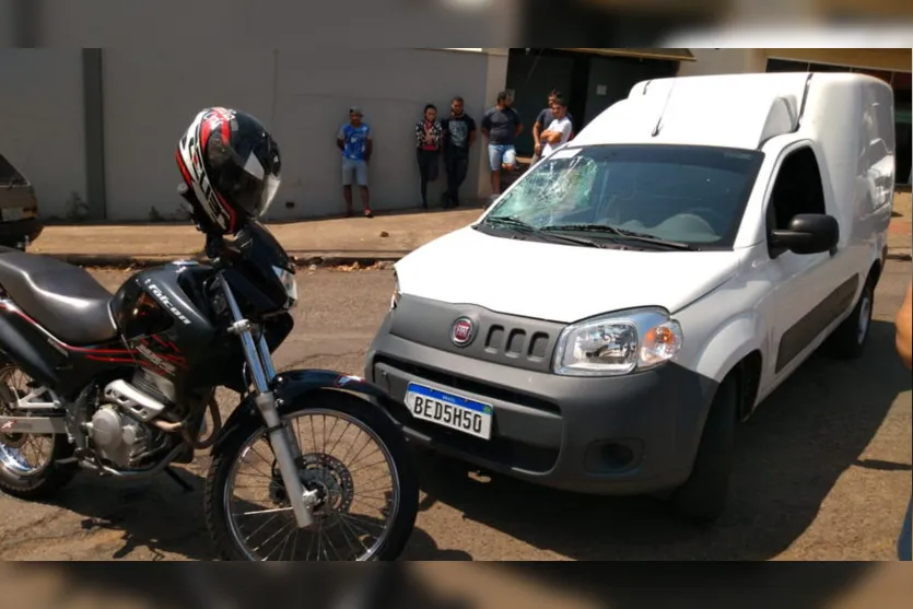 Motociclista sofre ferimentos após acidente em Apucarana
