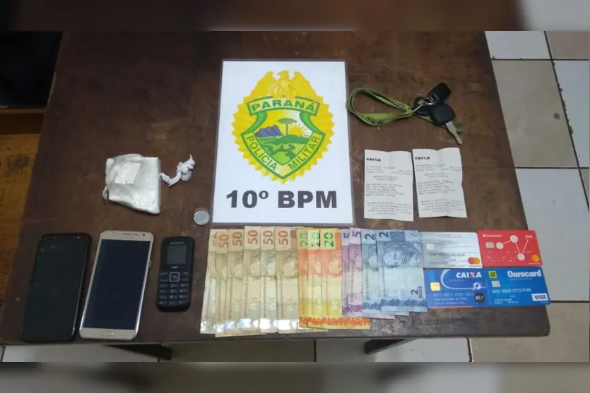 PM prende dupla com cocaína em Apucarana