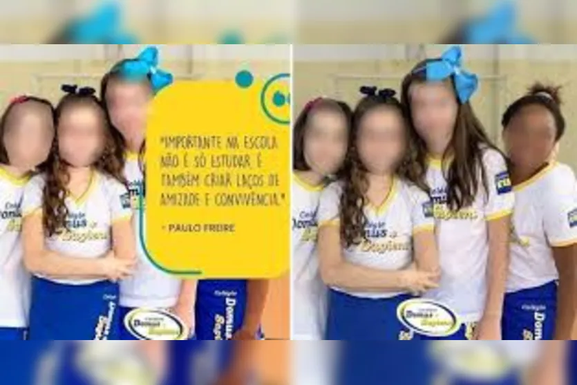 Família denúncia escola que tapou foto de aluna negra em publicidade