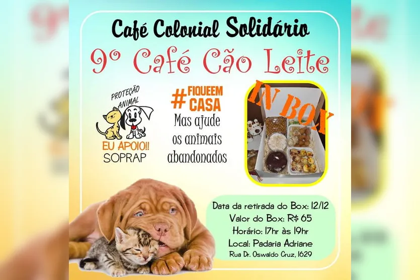 Solidariedade: Soprap realiza o 9° 'Café Cão Leite'