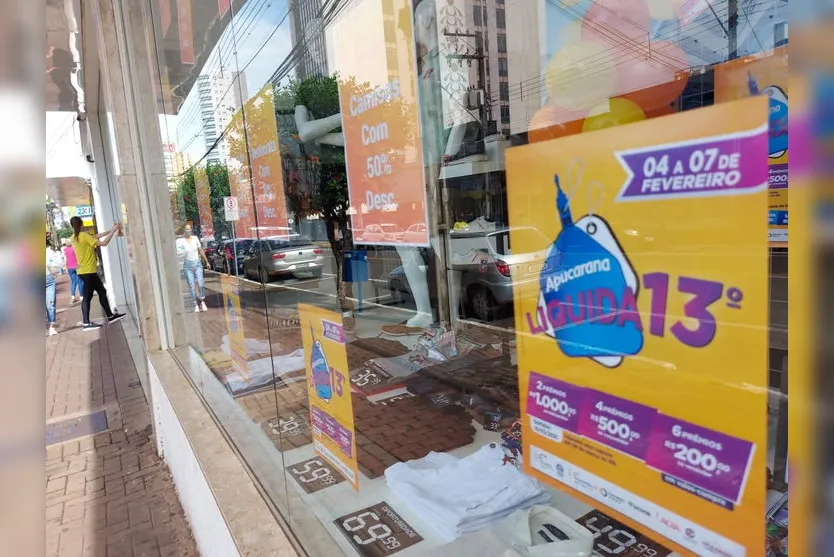 Comércio de Apucarana abre neste domingo a tarde