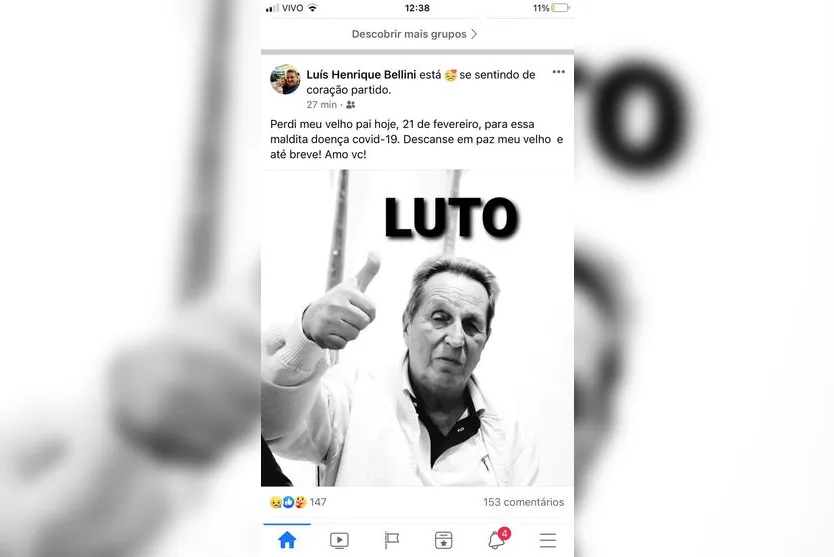 Covid-19 faz mais uma vítima fatal na região