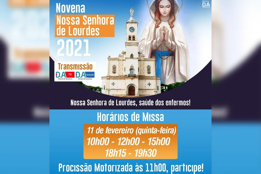 Fiéis se preparam para celebrar o dia da Padroeira de Apucarana