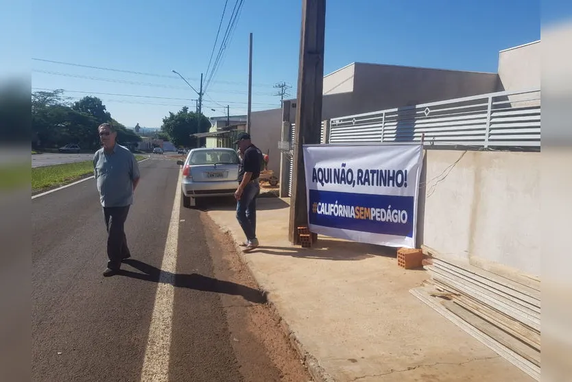Moradores consideram sucesso manifestação contra pedágio